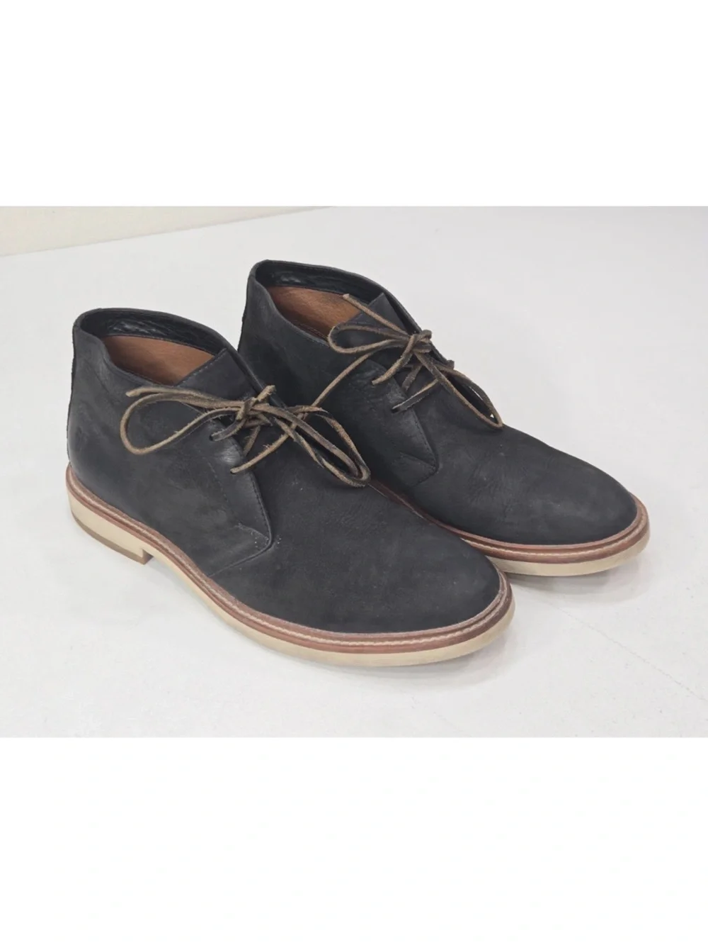 Frye Paul Chukka Boot Suede Black Size 9.5 Mens